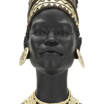 Mauro Ferretti Statuie Femeie Masai cm 21,5X27,5X45 | Aosom Romania imagine