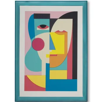 Mauro Ferretti Tablou Pictat Pe Panza, Cu Rama,  Picassy -A- Cm 50X3,3X68 | Aosom Romania imagine