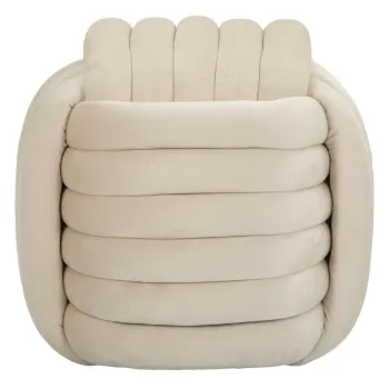 Mauro Ferretti Taburet Crem cm 45X45X45 | Aosom Romania imagine