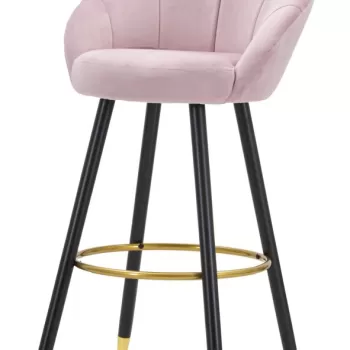 Mauro Ferretti TABURET DE BAR PRAGA ROZ CM 55X56X104 imagine