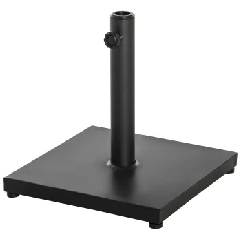 Outsunny Baa pentru Umbrela de 13.3kg din Ciment, Postament pentru Umbrela de Gradina cu Finisaj Lucios Negru imagine