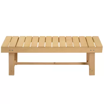 Outsunny Banca de Exterior Impermeabila 2 Locuri din Lemn de Brad 110x38x35cm imagine