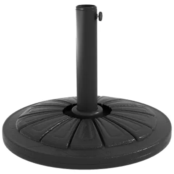 Outsunny Baza 13kg din ciment pentru umbrela de soare, Suport rezistent rotund pentru umbrela 48mm, Suport cu diametrul 43cm pentru umbrela de soare pentru umbrela de terasa pentru exterior, Negru imagine
