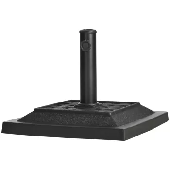 Outsunny Baza penru Umbrela de Gradina din Rasina Greutate 12 kg pentru Stalpi O32-38-48 mm, 44x44x33 cm,Neagra | AOSOM RO imagine