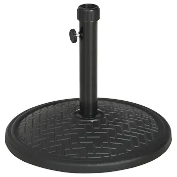 Outsunny Baza pentru Umbrela cu Buton Reglabil, O46x34 cm, Negru | Aosom Romania imagine