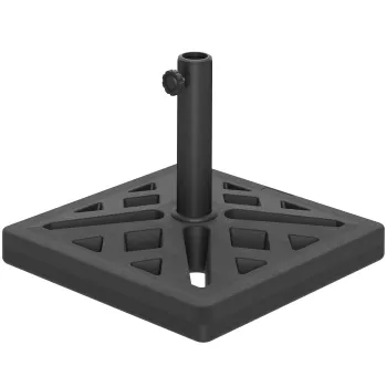 Outsunny Baza pentru Umbrela de 15 kg pentru Umbrele Max. 2.2 m si Tije de O32/38/48 mm, 45x45x33.5 cm, Negru | Aosom Romania imagine