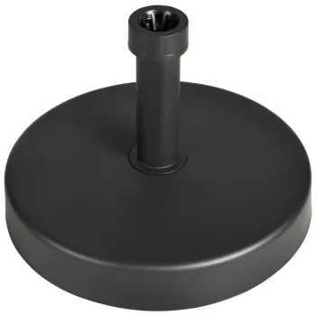 Outsunny Baza pentru umbrela de gradina din plastic PP, greutate max 18kg, O45x33 cm, negru imagine