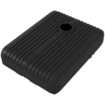 Outsunny Baza pentru Umbrela din Plastic cu Consola cu 2 Roti si Maner, 80x60x19 cm, Negru | Aosom Romania imagine