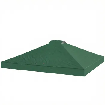 Outsunny Copertina de Pergola de Schimb 3x3 m Acoperis de Inlocuire pentru Cort Pliant din Tesatura Oxford 210D Protectie UV 50+ Verde | Aosom Romania imagine