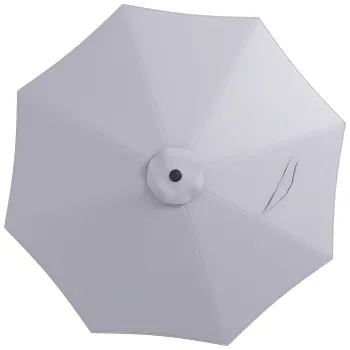 Outsunny Copertina de Rezerva pentru Umbrela cu Priza de Aer, Rezistenta la UV si Apa, O295 cm, Gri | Aosom Romania imagine