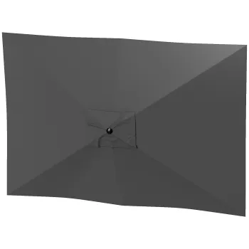 Outsunny Copertina de Rezerva pentru Umbrela cu Ventilatie in Partea Superioara, 300x200 cm, Gri Carbune | Aosom Romania imagine