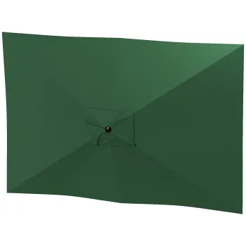 Outsunny Copertina de Rezerva pentru Umbrela cu Ventilatie in Partea Superioara, 300x200 cm, Verde | Aosom Romania imagine