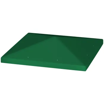 Outsunny Copertina pentru Foisor, Inlocuire Acoperis pentru Foisor de Gradina cu Orificii de Drenaj, 298x298 cm, Verde | Aosom Romania imagine