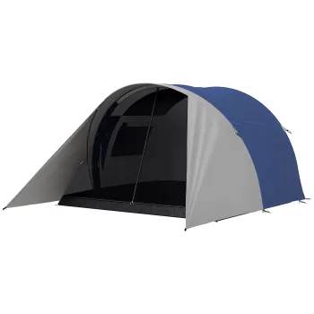 Outsunny Cort de camping familial pentru 3-4 persoane, impermeabil usor ventilat, usor de montat, dim. 390L x 315l x 188H cm | Aosom Romania imagine