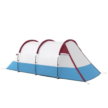 Outsunny Cort de Camping pentru 2-3 Persoane, Cort Tunel imagine