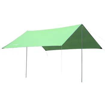 Outsunny Cort de Plaja Portabil cu Protectie UV si Geanta de Transport, 3x3 m, Verde | Aosom Romania imagine