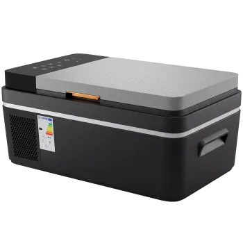 Outsunny Frigider cu compresor 20L -20?-20? Frigider electric cu control prin aplicatie Iluminare LED Port USB Protectie baterie | Aosom Romania imagine