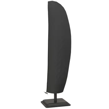Outsunny Husa de protectie impermeabila pentru umbrela suspendata cu fermoar si siret de strangere tesut Oxford negru | Aosom Romania imagine