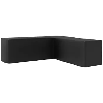 Outsunny Husa de Protectie Impermeabila Salon de Gradina de Colt 420D Oxford Bache Exterior anti-UV 250L x 250l x 79H cm, Negru | Aosom Romania imagine