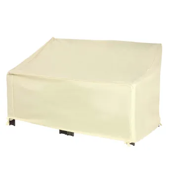 Outsunny Husa de protectie pentru mobilier de gradina cearceaf impermeabil 140L x 84l x 56/94H cm Oxford de inalta densitate 600D Bej | Aosom Romania imagine