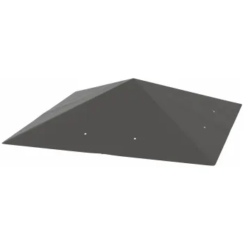 Outsunny Husa de schimb pentru pavilion 3 x 3 m, rezistenta la apa, acoperis pavilion UPF30+, husa de schimb din tesatura Oxford 370 g/m2, Gri | Aosom Romania imagine