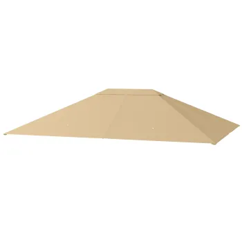 Outsunny Husa de schimb pentru pavilion/tonela tesatura din poliester de inalta densitate 180 g/m2 anti-UV 3 x 4 m | Aosom Romania imagine