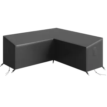 Outsunny Husa pentru mobilier de gradina rezistenta la iarna, impermeabila, in forma de V, anti-UV, 420D Oxford Gewebe 216x216x78 cm Negru | Aosom Romania imagine