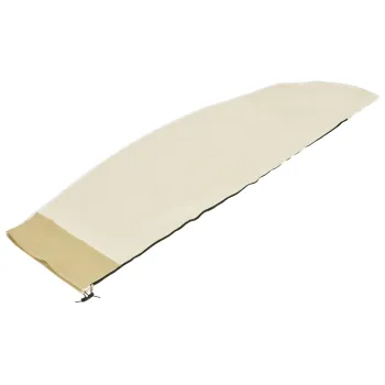Outsunny Husa pentru Umbrela de Gradina Impermeabila cu Fermoar si Snur din Tesatura, 220x56x56 cm, Bej si Cafeniu | Aosom Romania imagine