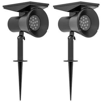 Outsunny Lampa solara pentru gradina, lampa RGB cu 2 moduri de lumina imagine