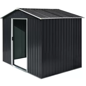 Outsunny Magazie de depositare Gradina cu 2 usi Glisante de ventilatie, Otel | Aosom Ro imagine