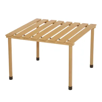 Outsunny Masa de cafea de gradina pliabila masa de camping Blat cu Lamele dim. 58L x 58l x 40H cm Geanta de Transport Inclusa Lemn Brad pre-uleiat montaj rapid | Aosom Romania imagine