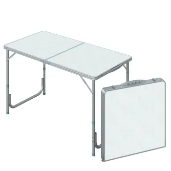 Outsunny Masa De Camping Picnic Pliabila Portabila 120 x 60 x 54/70 cm | Aosom Romania imagine