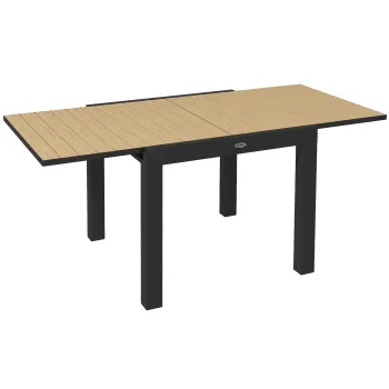 Outsunny Masa extensibila pentru terasa, cu 4-6 locuri, 81-162 cm imagine