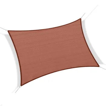 Outsunny Parasol pentru Protectie UV, Copertina Dreptunghiulara HDPE Gri 4 x 4 x 4 m | Aosom Romania imagine