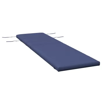 Outsunny Perna de terasa pentru sezlongul de exterior, Perna de terasa pentru sezlong cu tetiera si legaturi, Perne inlocuitoare pentru sezlong, rezistente la apa, Albastru inchis imagine