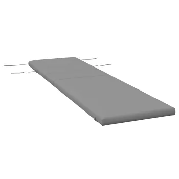 Outsunny Perna de terasa pentru sezlongul de exterior, Perna de terasa pentru sezlong cu tetiera si legaturi, Perne inlocuitoare pentru sezlong, rezistente la apa, Gri deschis imagine