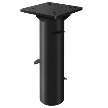 Outsunny Pied de parasol rectangulaire suport pentru umbrela din metal ingropat pentru terasa piscina 16,5 x 16,5 x 40 cm gri inchis | Aosom Romania imagine