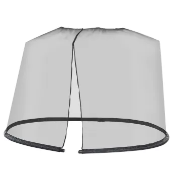 Outsunny Plasa Impletita de 7,5' pentru Aer Liber pentru Umbrele, Plasa Tesuta cu Copertina, Casa cu Plasa Tesuta, Negru imagine