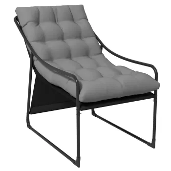 Outsunny Scaun de Gradina cu Perna Groasa, Canapea Mobilier imagine