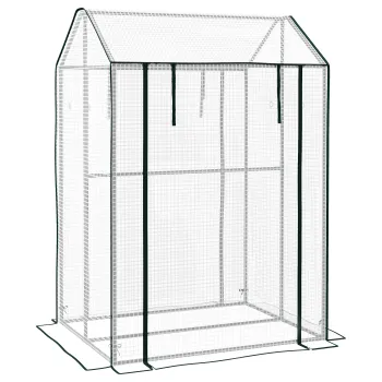 Outsunny Sera Cu 2 Camere Pentru Gradina Cu 2 Usi imagine