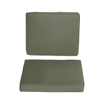 Outsunny Set de 2 perne de sezut pentru scaun perne detasabile confort mari perne matlasate umplute cu spuma material din poliester gri inchis | Aosom Romania imagine