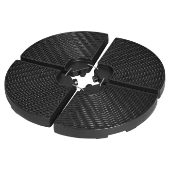 Outsunny Set de greutati din 4 piese pentru baza umbrelei de gradina in consola pentru umbrelele cu articulatie tip banana | AOSOM RO imagine