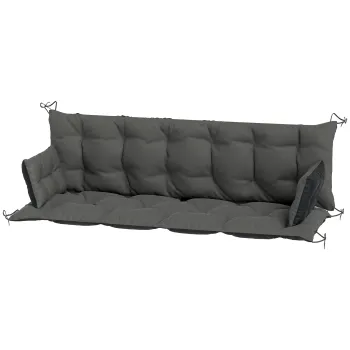 Outsunny Set de perne pentru banca sau leagan Hollywood, bicolor, poliester, spuma, 180 x 110 x 8 cm, Gri inchis | Aosom Romania imagine