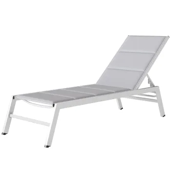 Outsunny Sezlong basculant pentru plaja | Aosom Romania imagine