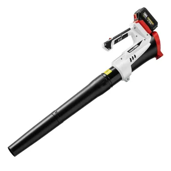 Outsunny Suflator Aspirator Tocator de Frunze 250 W cu Baterie 4000 mAh si Incarcator, 6 Viteze, 149 km/h, Alb | Aosom Romania imagine