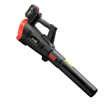 Outsunny Suflator cu Baterie 18V, Suflator de Frunze cu 2 Baterii 4Ah, Motor Brushless 600W, 3 Trepte Viteza 149 km/h, Turbo Boost, 2 Tevi, Incarcator, pentru Gradina Frunze Zapada Praful | Aosom Romania imagine