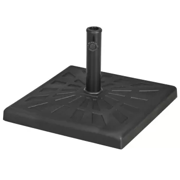 Outsunny Suport de baza din rasina 19kg pentru umbrela de gradina, Greutati patrate pentru suportul pentru umbrele | AOSOM RO imagine