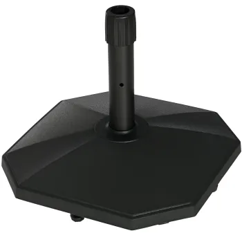 Outsunny Suport de umbrela baza de umbrela din polietilena pentru suport O 32, 34 si 38 mm - 46 x 46 x 39 cm negru | Aosom Romania imagine