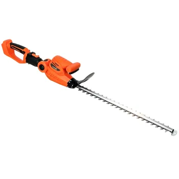 Outsunny Taietor gard viu electric cu tija telescopica Lama 51 cm 2 baterii 4,0 Ah  112,5x15x14,5cm, portocaliu | Aosom Romania imagine