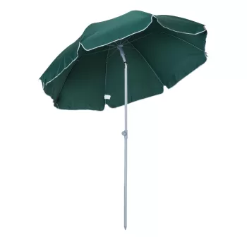 Outsunny Umbrela de Gradina cu acoperis inclinabil, ?220cm Culoare verde Inchis imagine